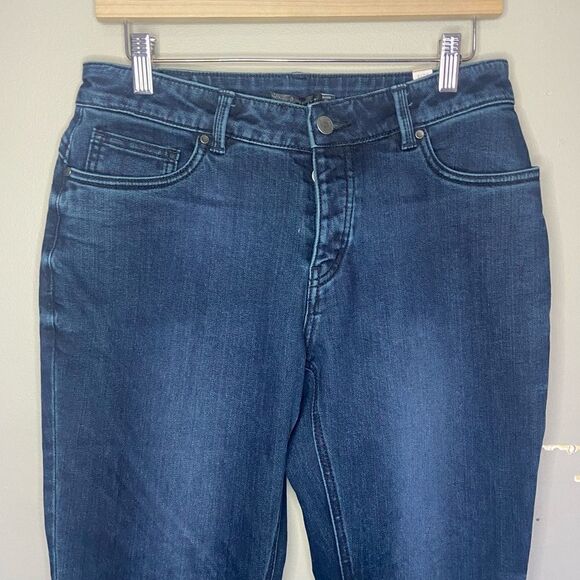 Prana NWT Deep Blue Buxton Stretch Denim Mid-Rise Jeans Size 4/27 - Picture 2 of 7